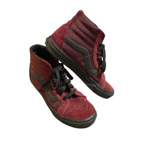 VANS Sk8 Reissue High Metallic Twill‎ Port Royale Size EU 37 Burgundy Suede